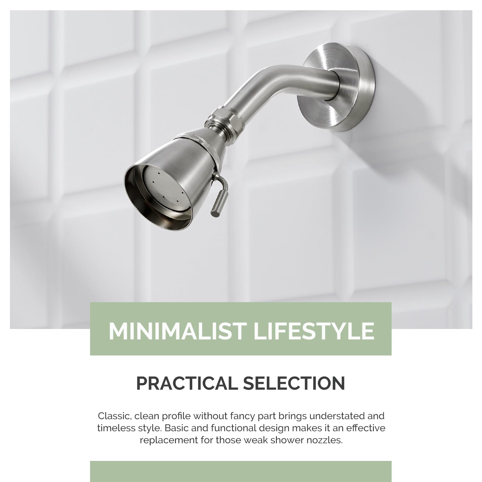 Angle Simple durable brass construction supports long-term reliability.