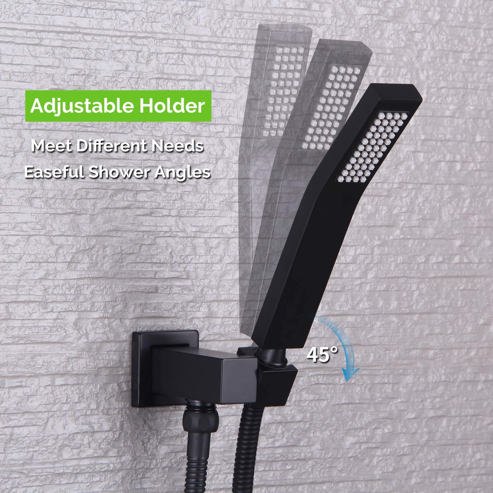Angle Simple brass wall-mounted elbow demonstrates durable, rust-resistant construction.