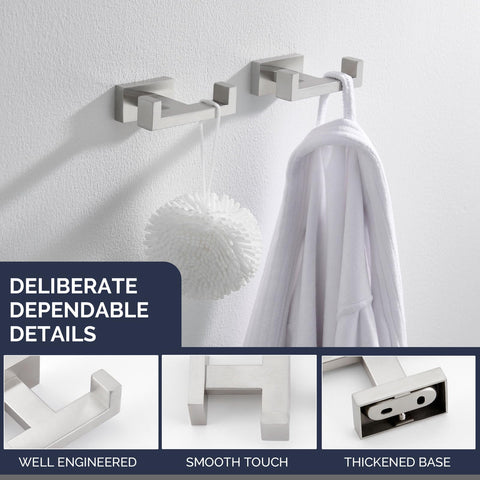 Angle Simple deburred edge close-up protects fabrics from snags in brushed nickel
