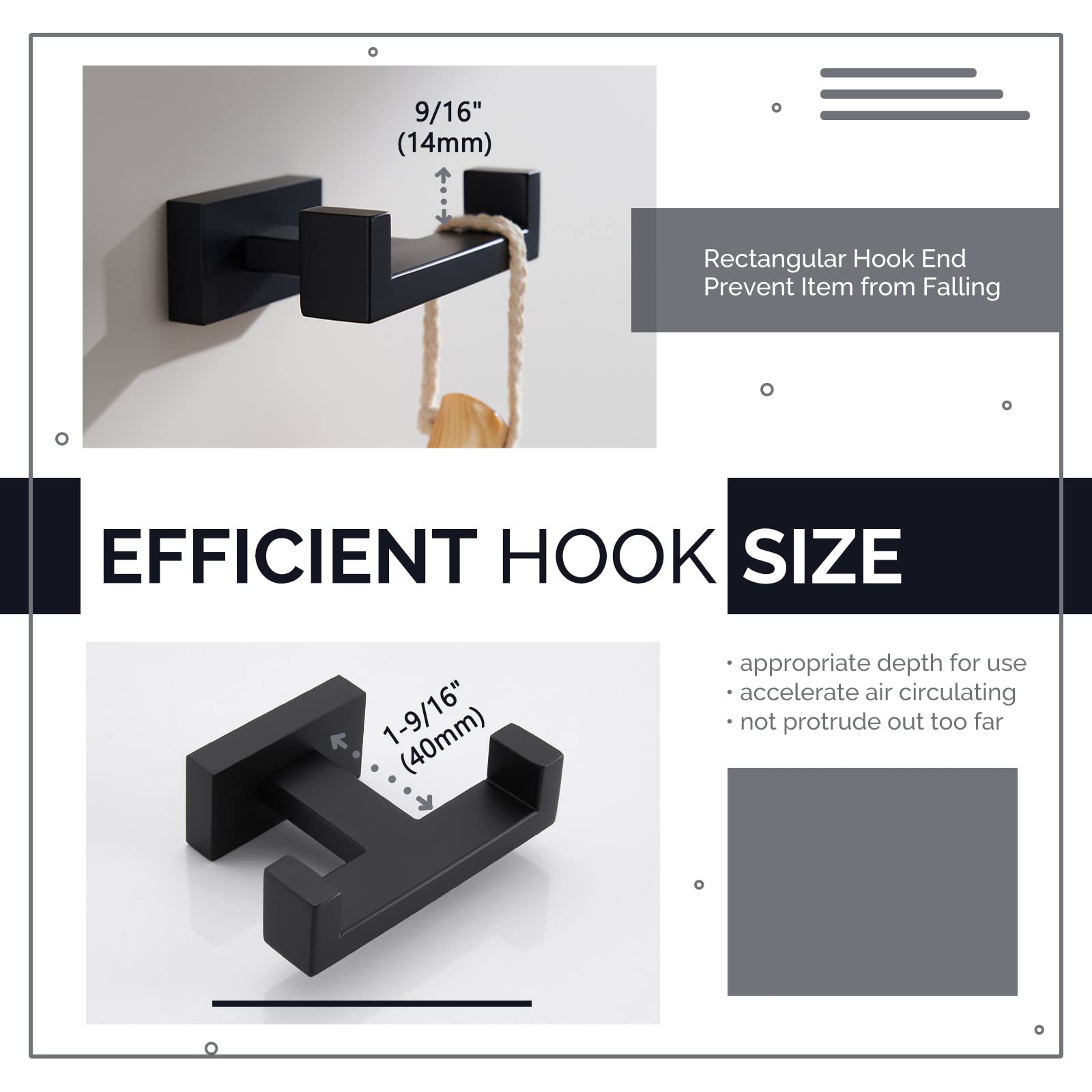 Angle Simple matte-black finish closeup reveals rust-resistant coating