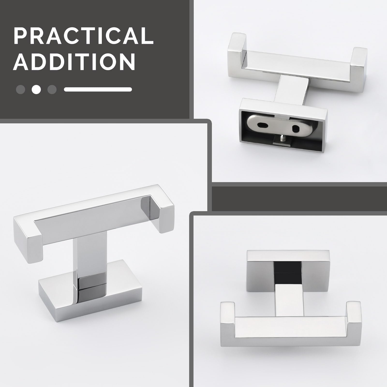 Angle Simple durable bathroom hook endures daily use and keeps towels off the floor.