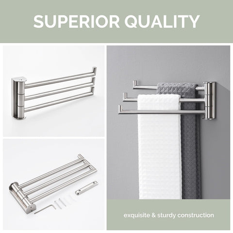 Angle Simple durable brushed nickel finish on rust-resistant stainless steel