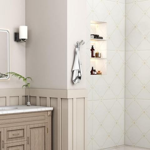 Angle Simple Foldable Swivel Towel Hook extended arms for versatile hanging options in tight spaces.