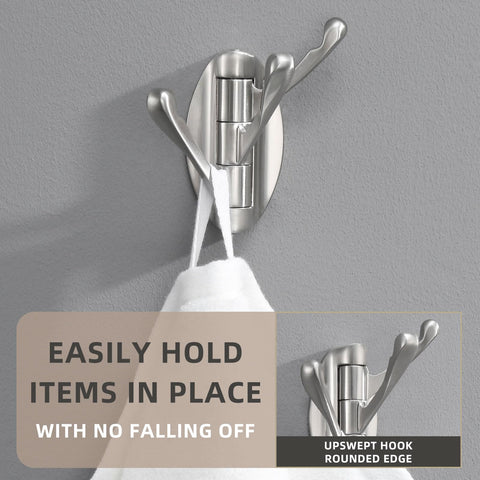 Angle Simple Foldable Swivel Towel Hook zinc alloy construction resists rust and tarnish.