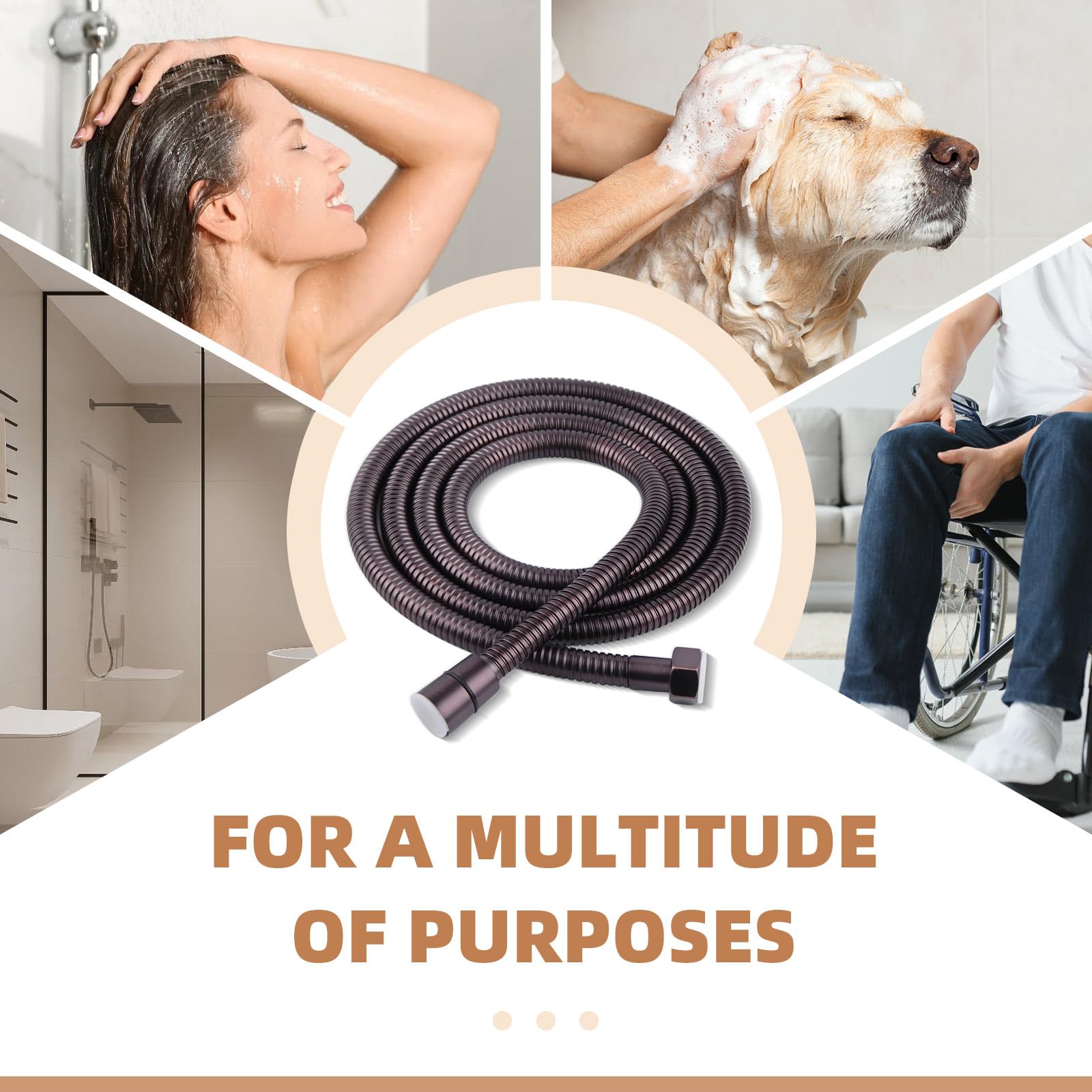 Angle Simple G1/2 thread connection fits most handheld showers