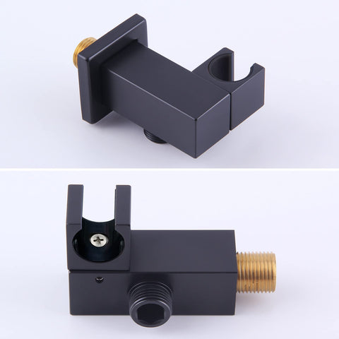 Angle Simple holder opening fits standard 22mm shower heads securely.