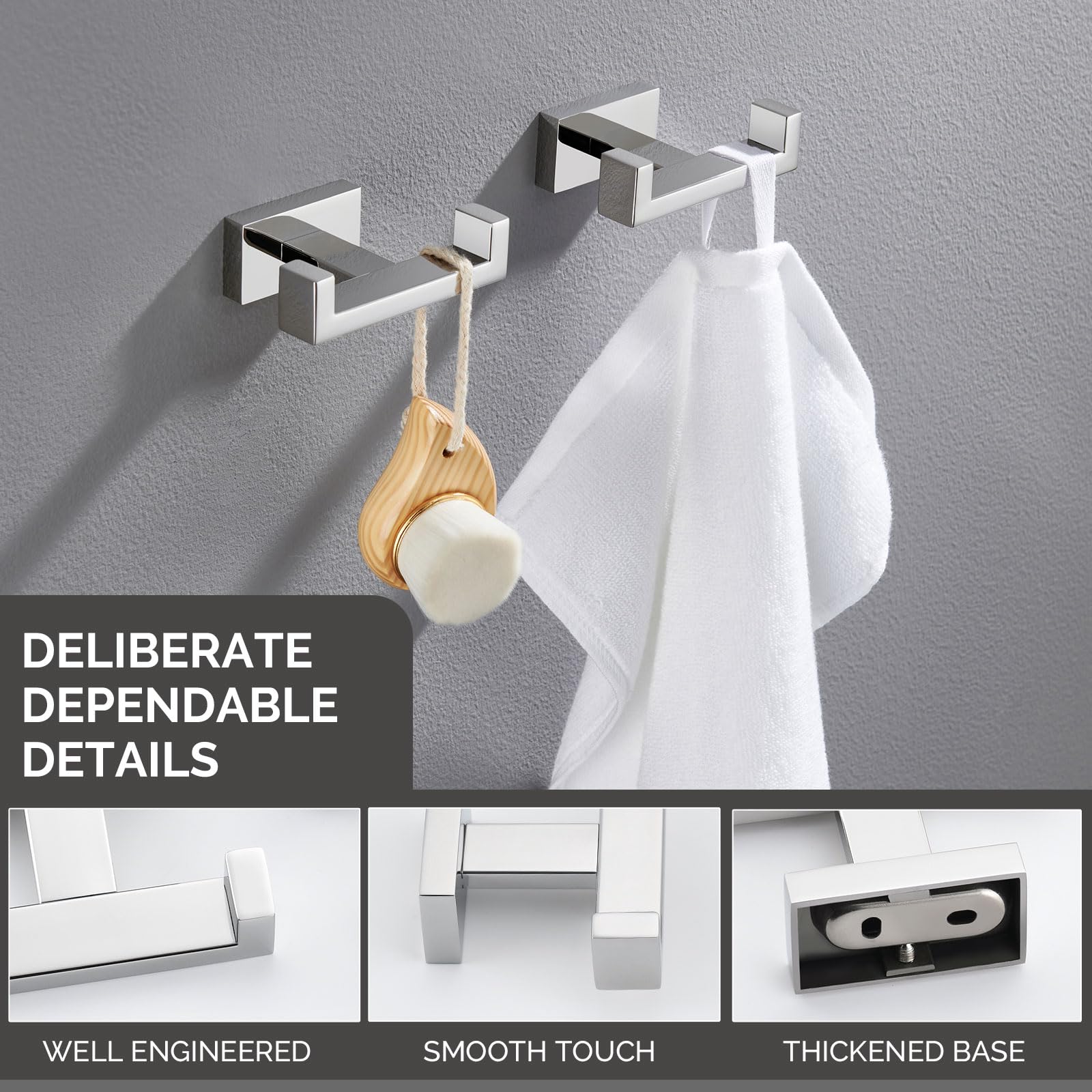 Angle Simple installation hardware included simplifies mounting on concrete walls.