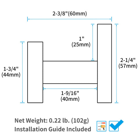 Angle Simple kitchen hooks for towel storage in matte black