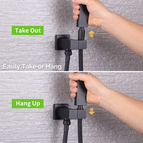 Angle Simple matte-black brass hardware resists daily wear and tarnish.