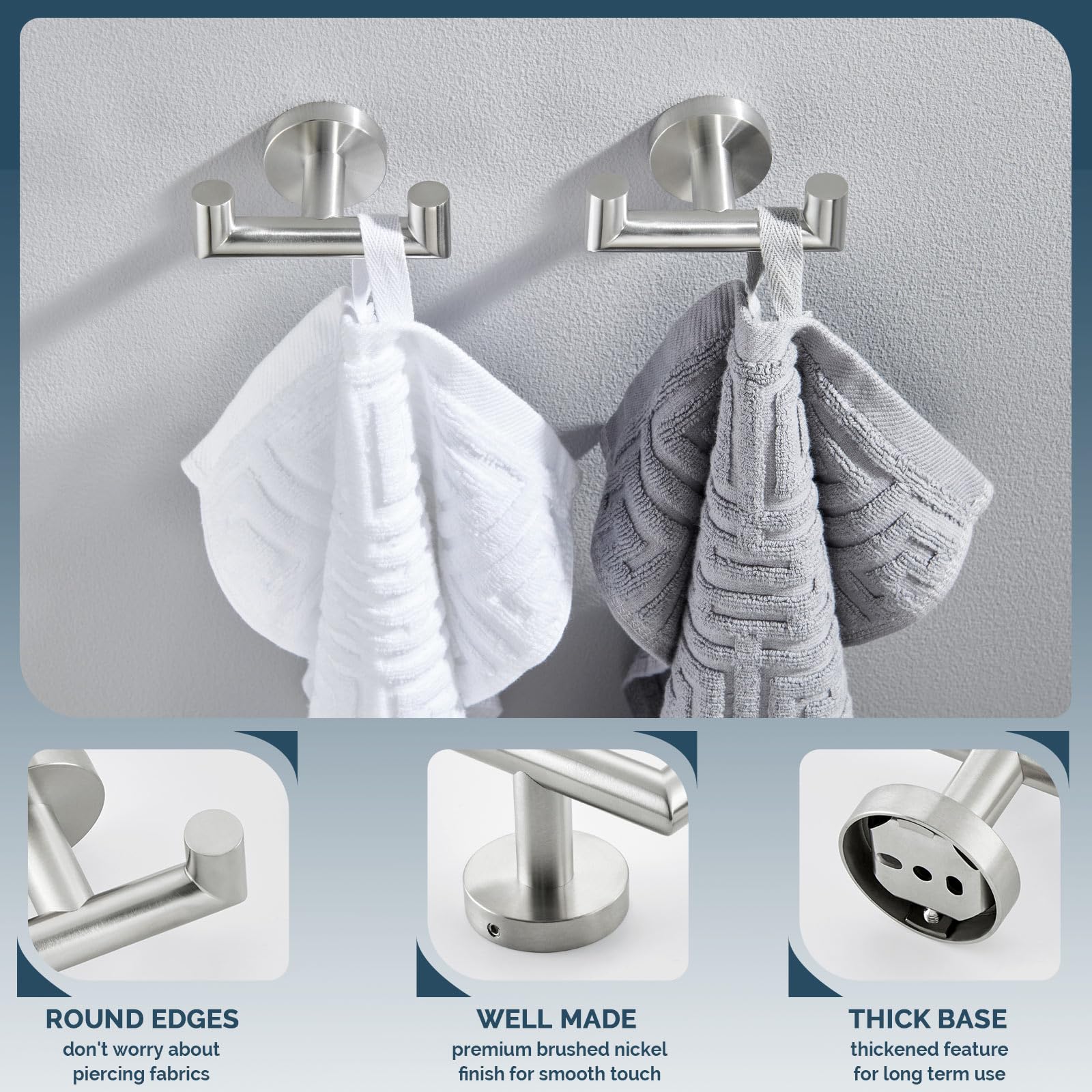 Angle Simple minimalist bathroom hardware complements decor while organizing essentials