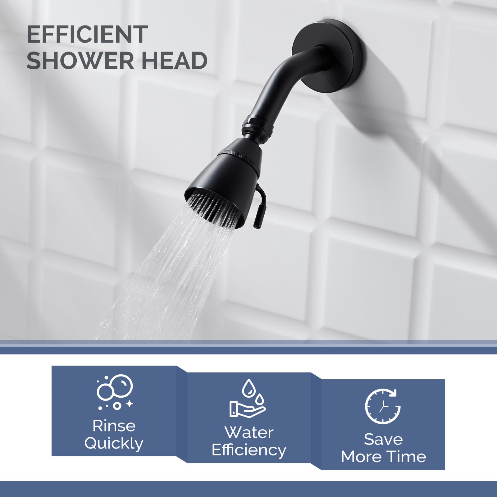 Angle Simple side lever lets you switch to a softer flow.