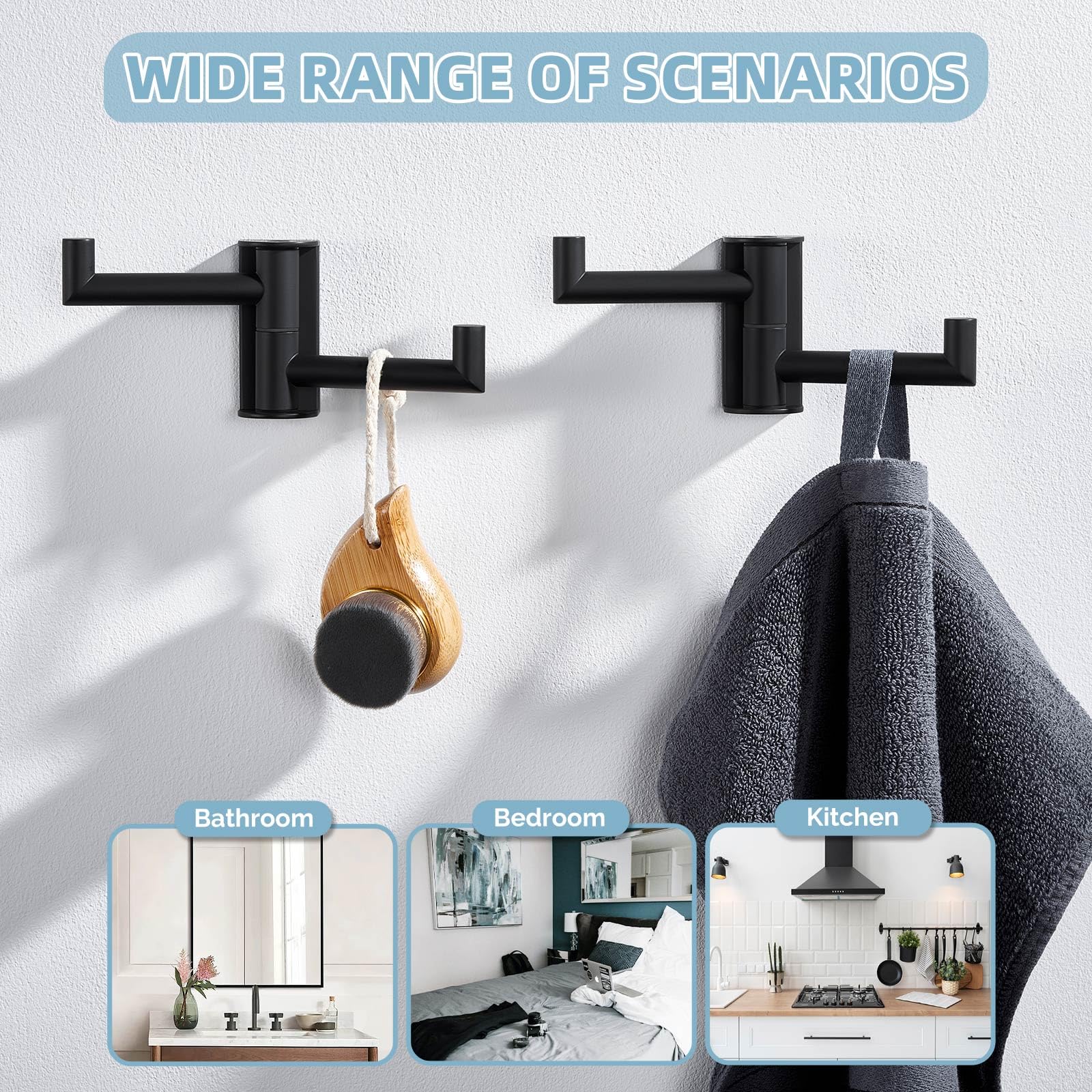 Angle Simple silent-rotation mechanism ensures smooth operation.