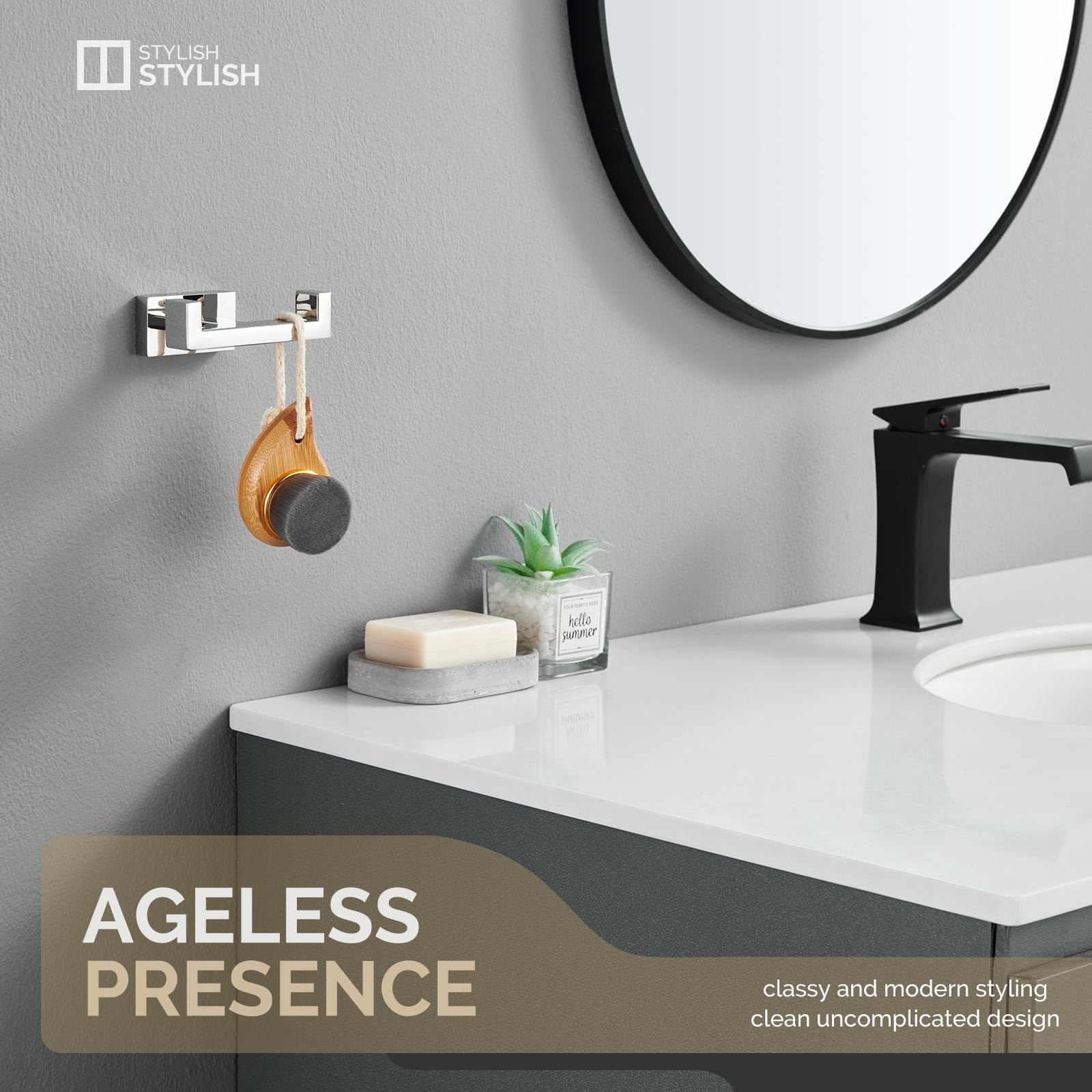 Angle Simple SUS304 stainless steel body on wall mount