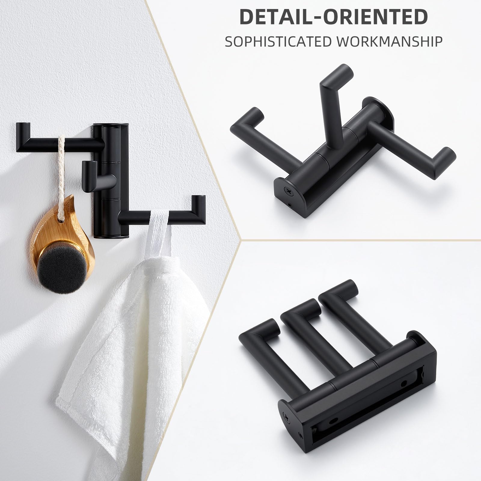 Compact design helps reduce bathroom clutter in small spaces.