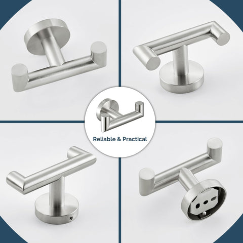 Angle Simple wall mount towel hook SUS304 steel for durable use
