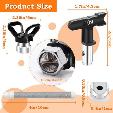 Anglecai reversible nozzle close-up showing durable tip for smooth spray patterns.