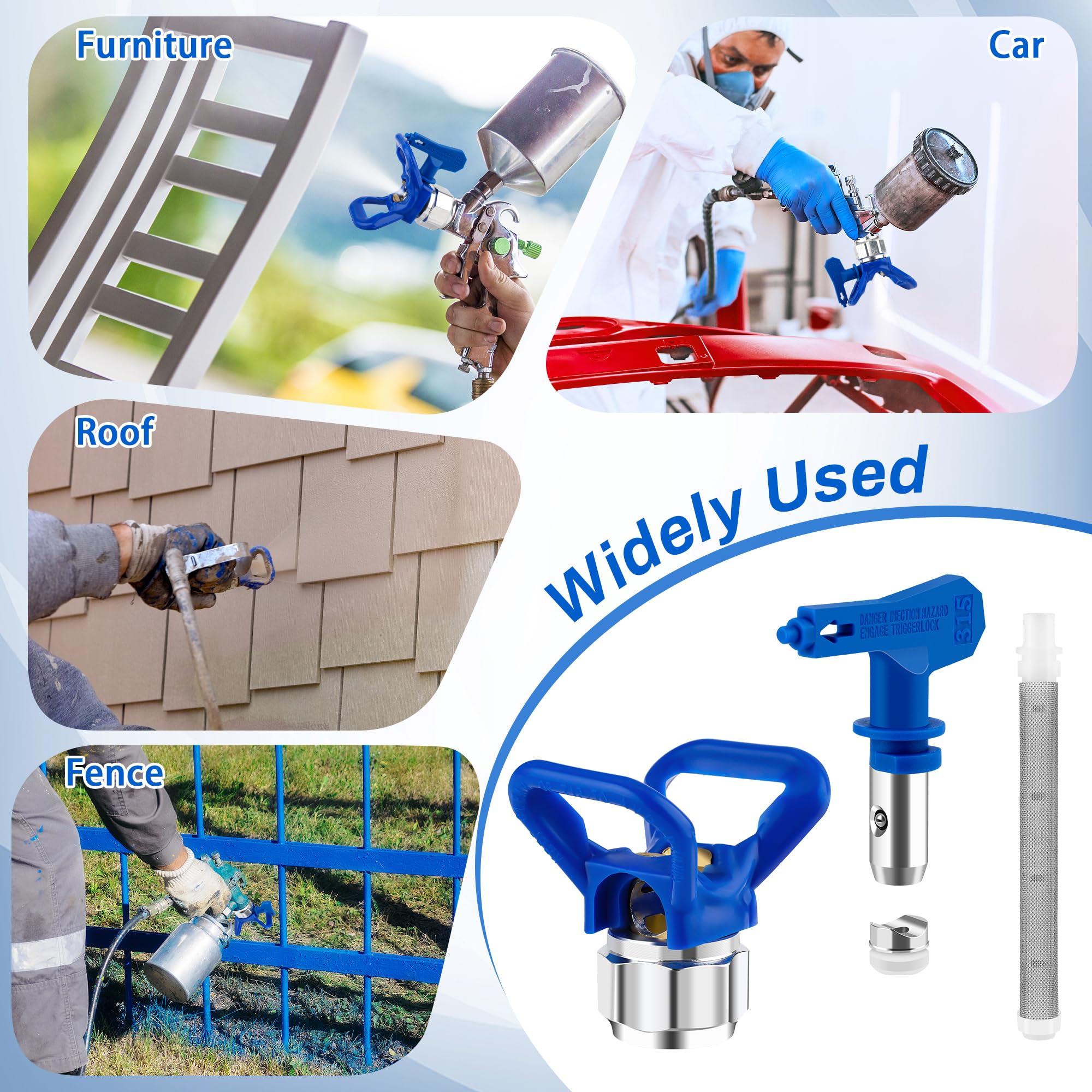 Anglecai sprayer accessories kit offers durable components for long-term use.