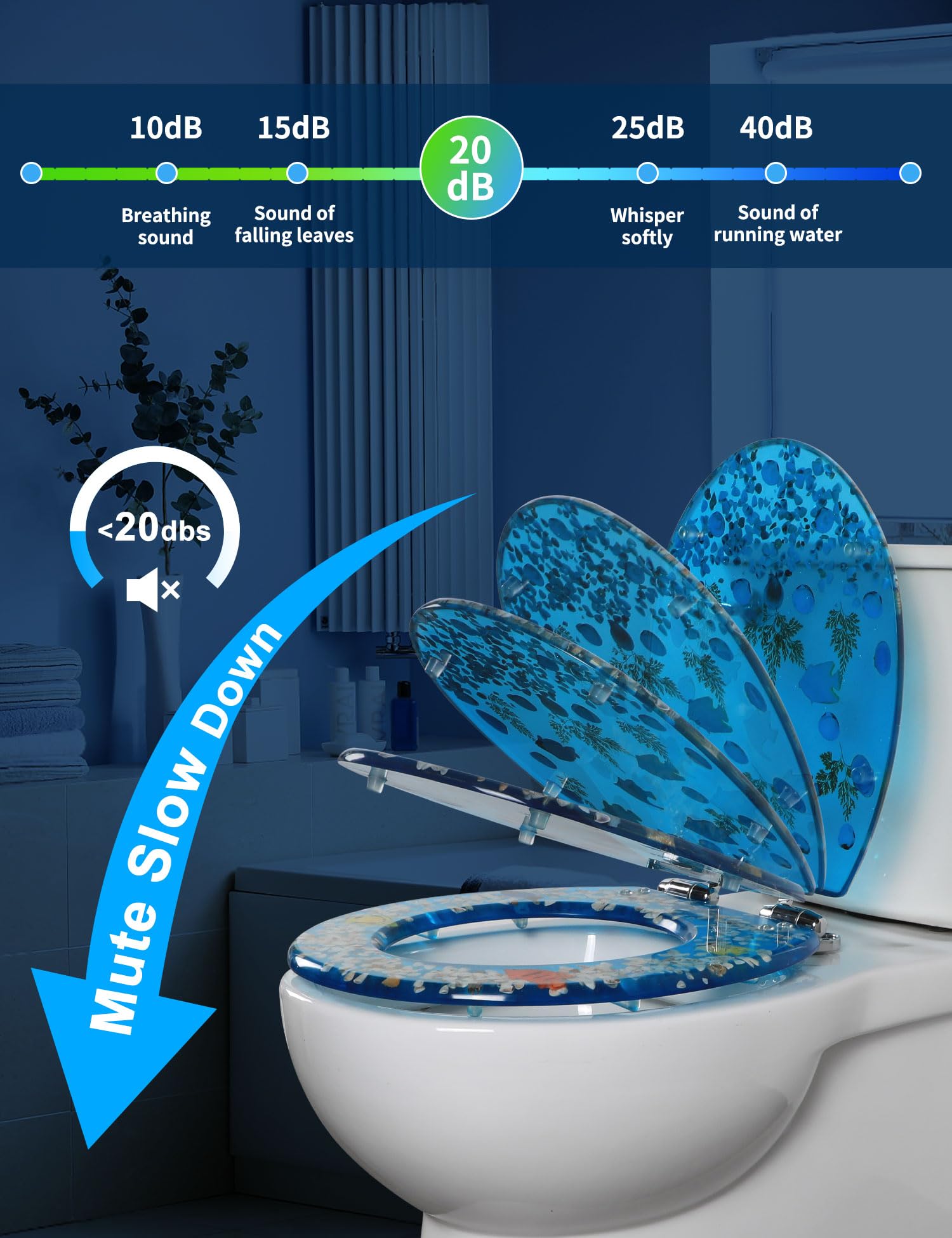 Angol Shiold blue ocean finish enhances bathroom aesthetic