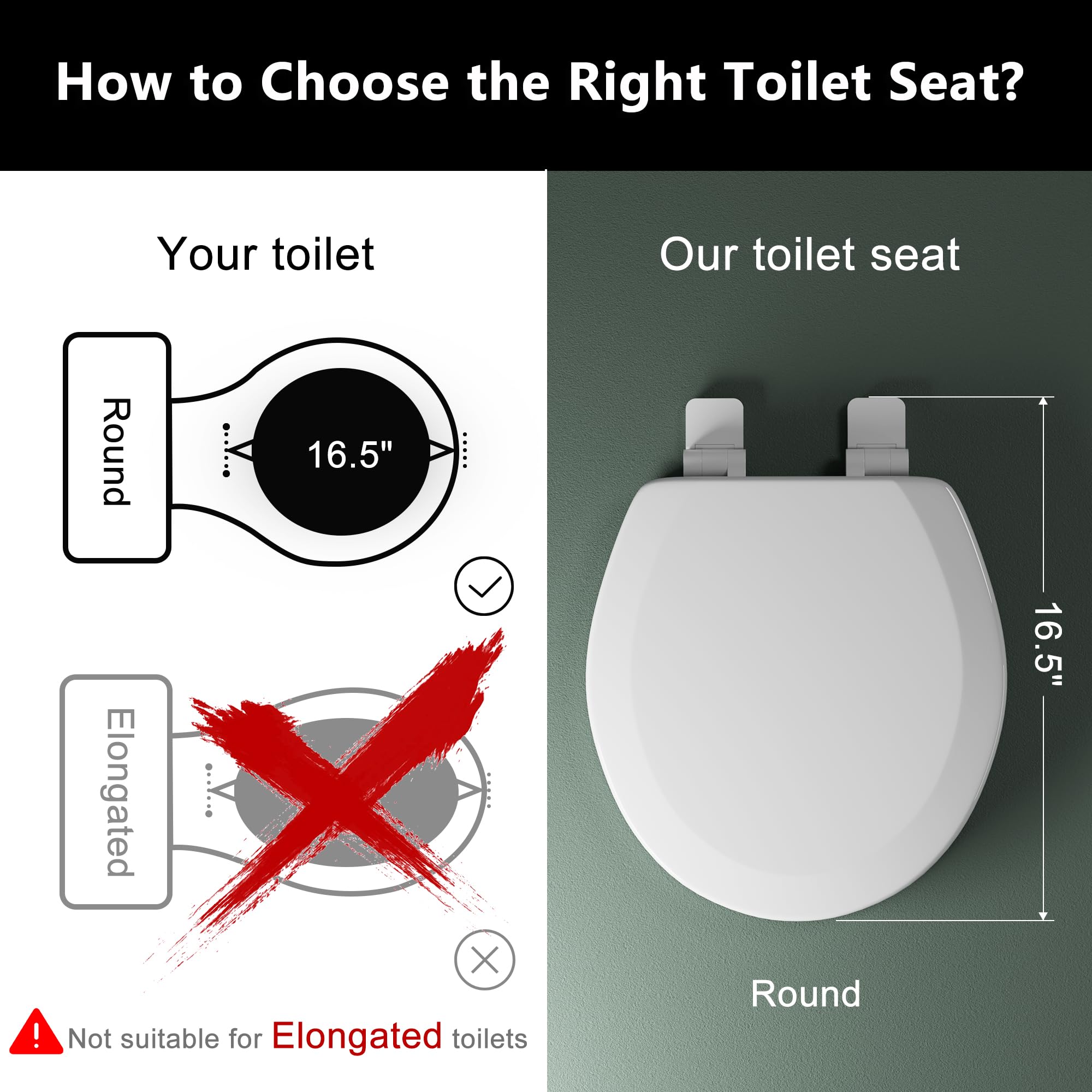 Angol Shiold molded wood seat showing quick-release hinges for easy cleaning.