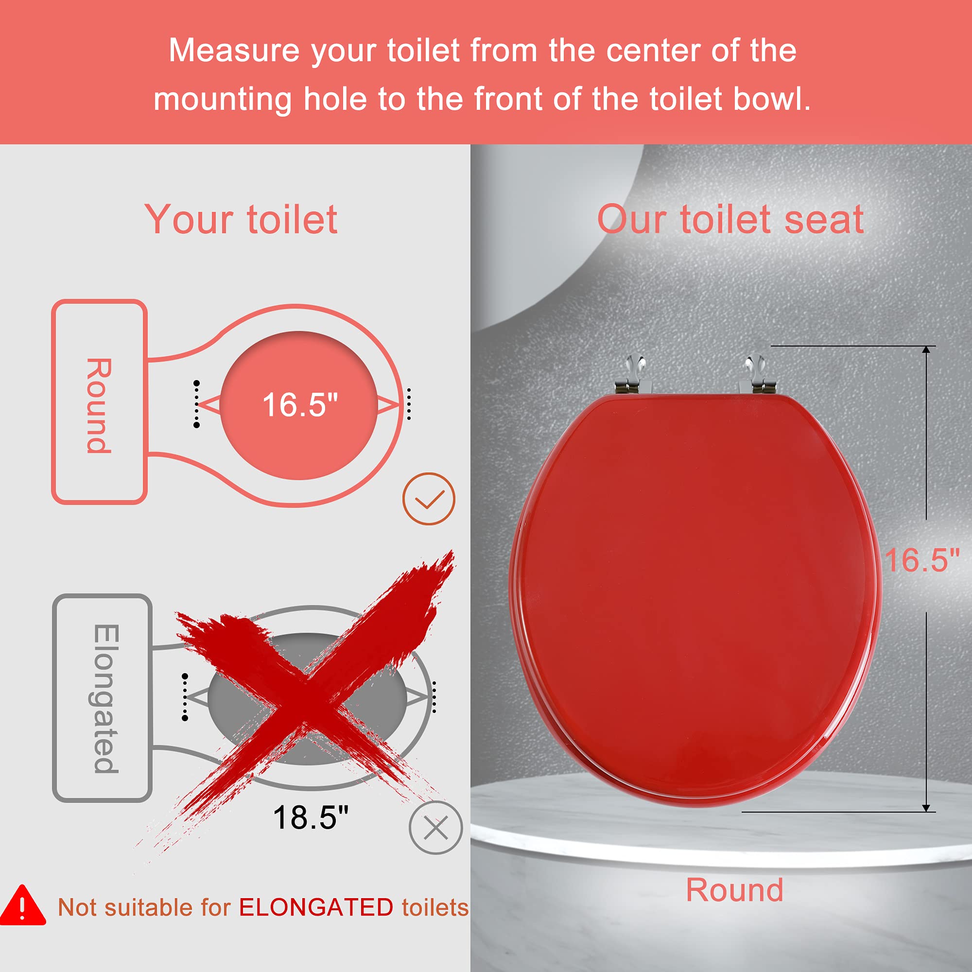 Angol Shiold red round seat wood texture shows natural finish and warmth