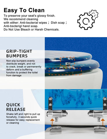 Angol Shiold slow-close hinges prevent loud toilet slams