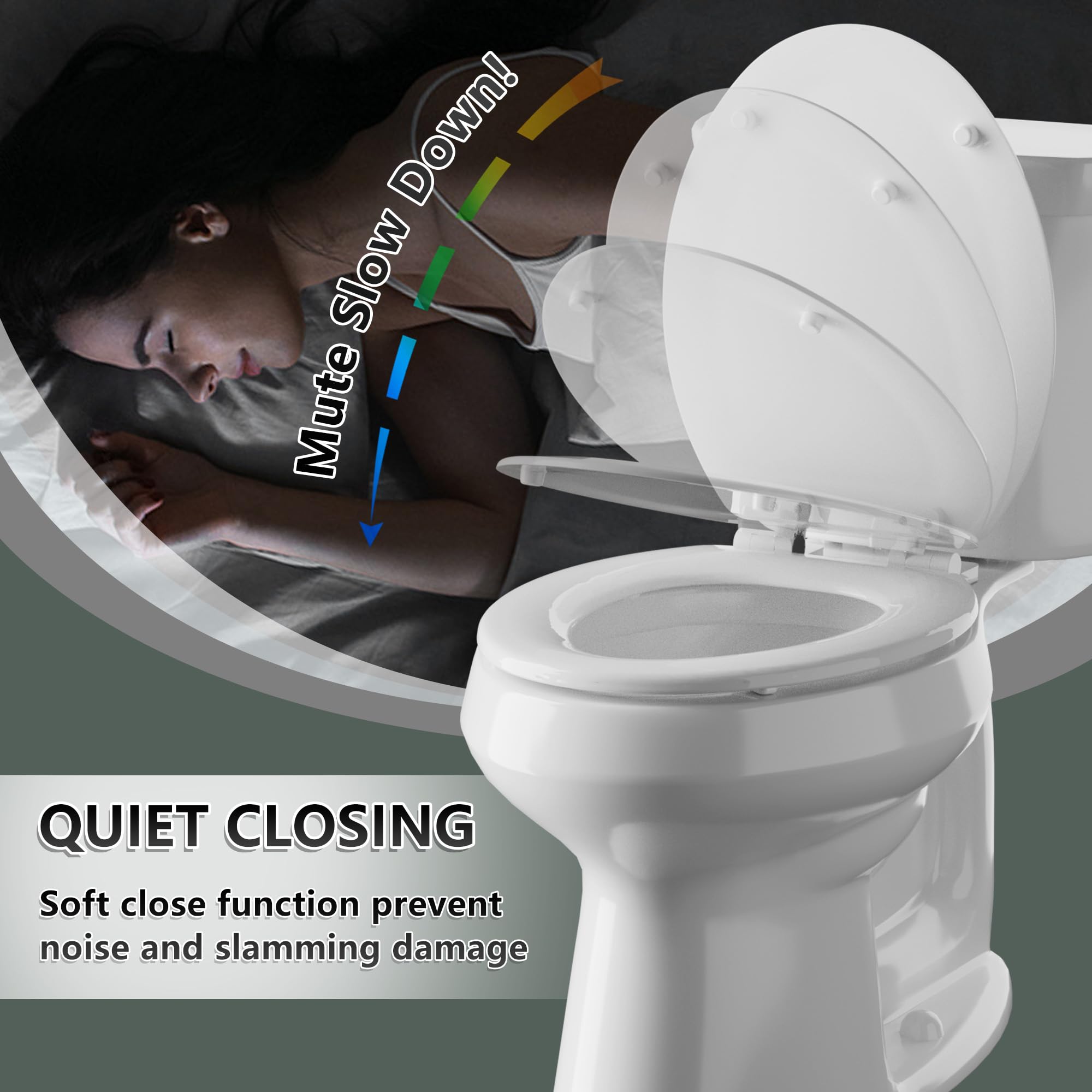 Angol Shiold soft-close lid hinge reduces loud slams
