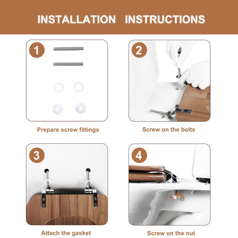 Angol Shiold seat fits major American toilets for easy replacement.