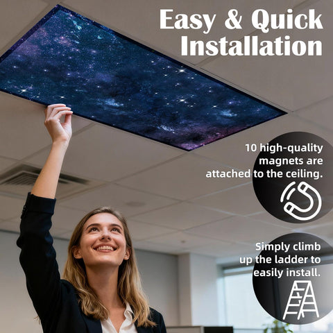 ANGSYLTH office lighting with diffuse glow for comfortable work