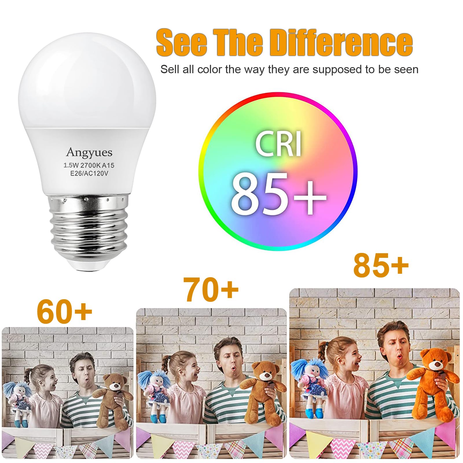 Angyues bedroom-friendly bulb creates cozy table lamp ambiance for reading.