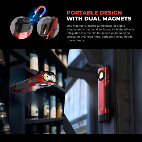 Anhay Rechargeable Flashlight turbo mode boost for instant brightness.