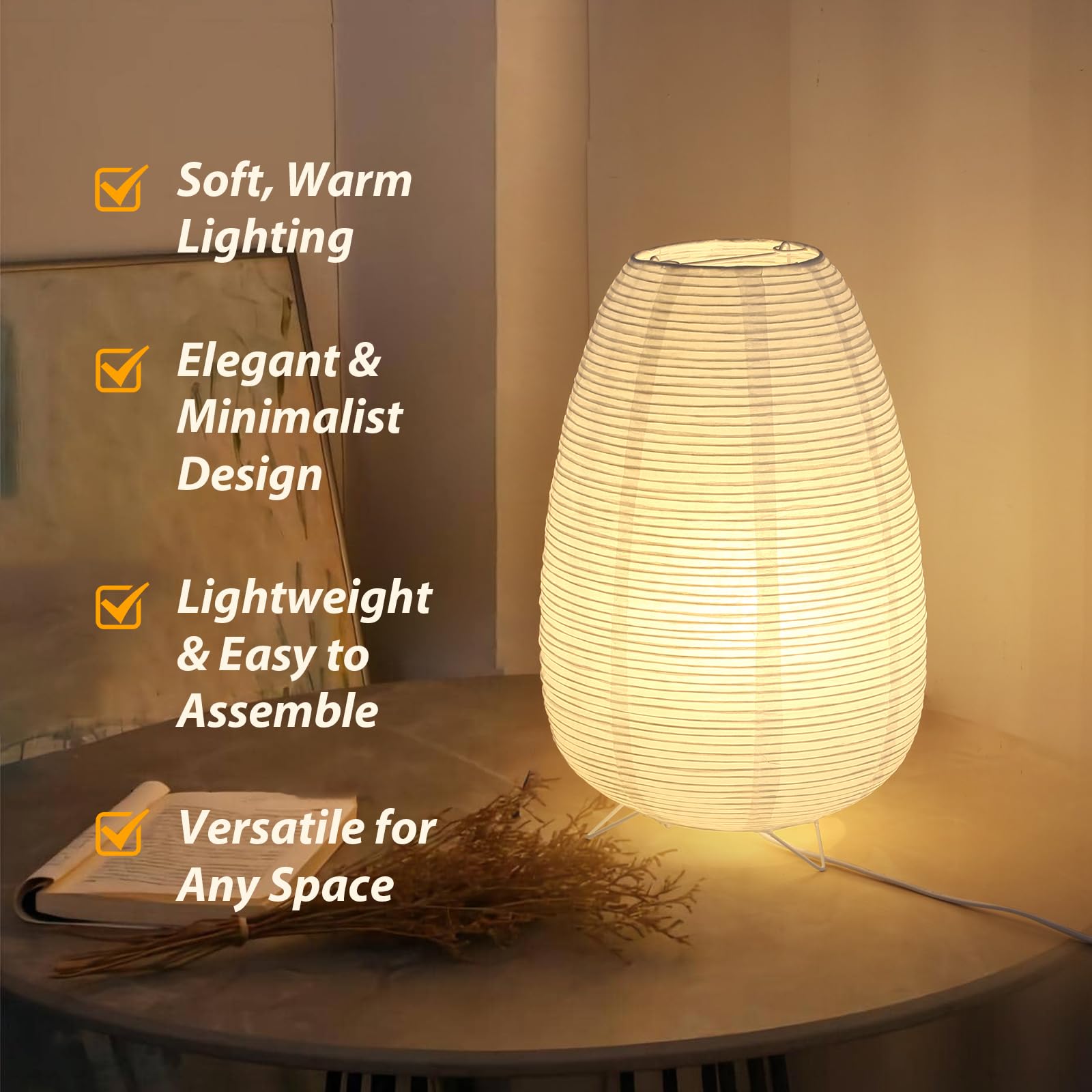 Anicompa living room lamp provides soft, ambient lighting for relaxing evenings