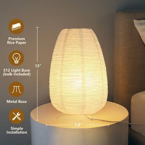 Anicompa table lamp with 3-color light adapts mood from warm to cool