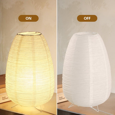 Anicompa Wabi-Sabi bedside lantern creates calming nighttime ambiance
