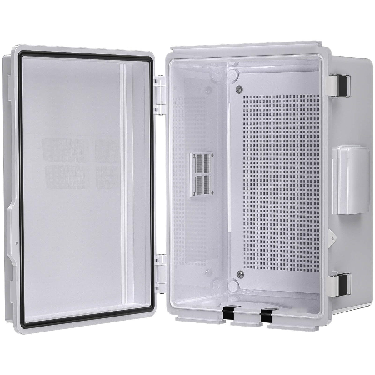 ANIMACYN ABS junction box with clear cover for quick inspections of wiring.