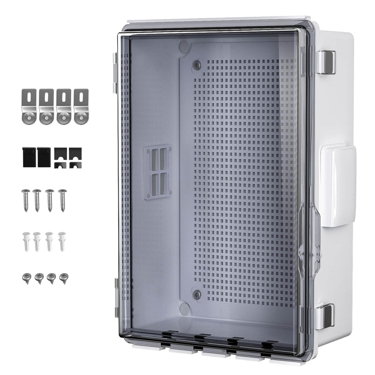 ANIMACYN ABS junction box with clear cover for quick interior inspections in outdoor setups