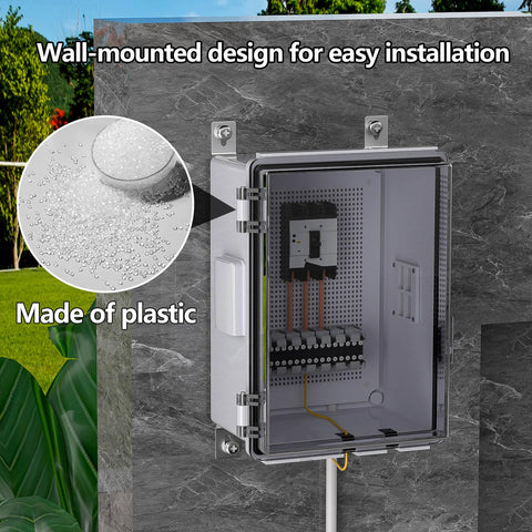 ANIMACYN ABS junction box with hinged, easy-access cover simplifies maintenance checks.