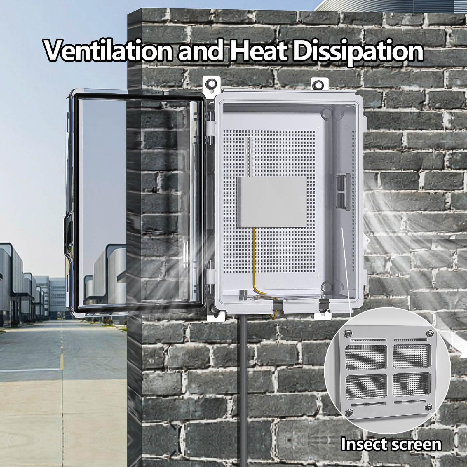 ANIMACYN ABS IP65 waterproof enclosure safeguards outdoors equipment against dust and water ingress.