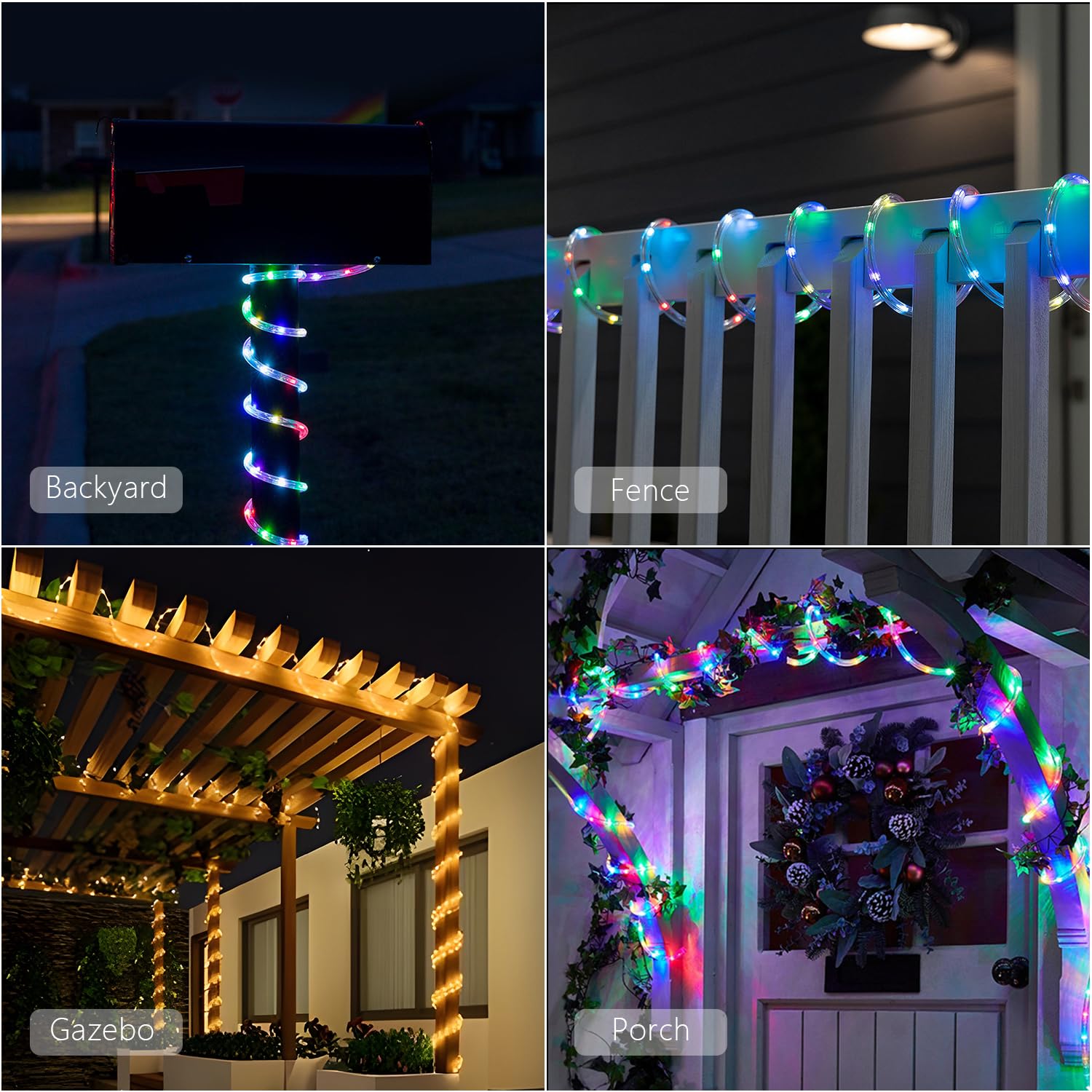 ANJAYLIA seven lighting modes support festive decor for holidays and parties.