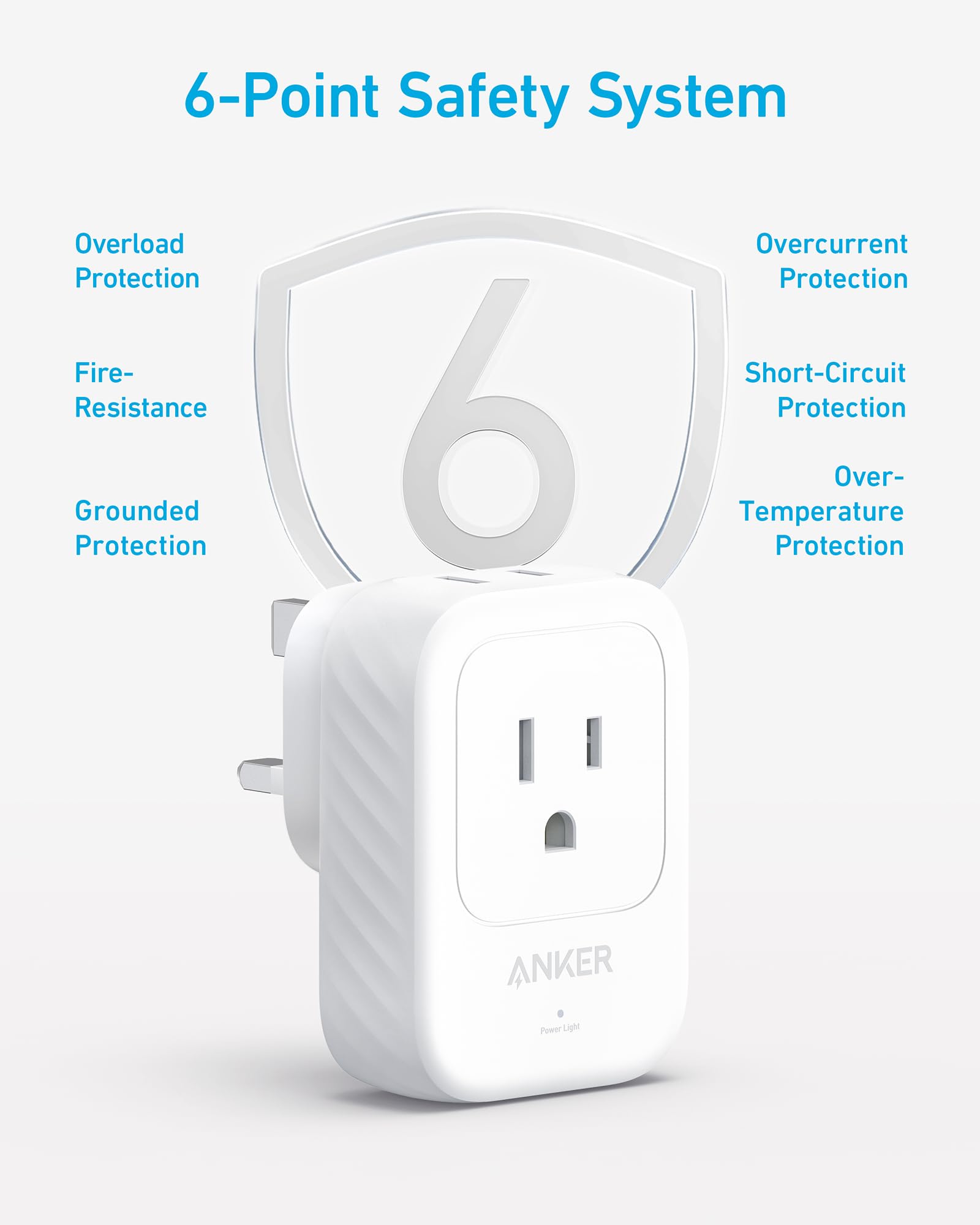 Anker travel adapter compact design for easy carry-on use