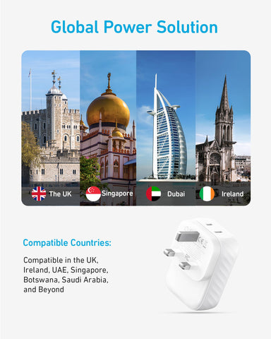 Anker travel adapter packaging includes two adapters, guide, and warranty