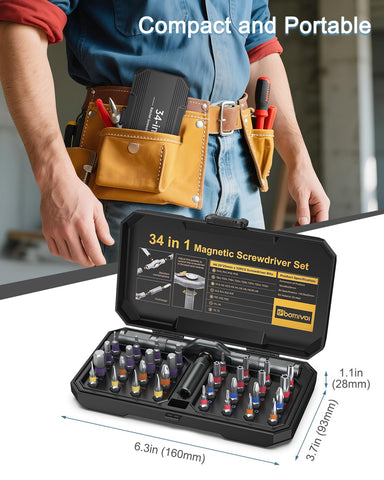 Ankilo portable slim carrying-case keeps tools organized.
