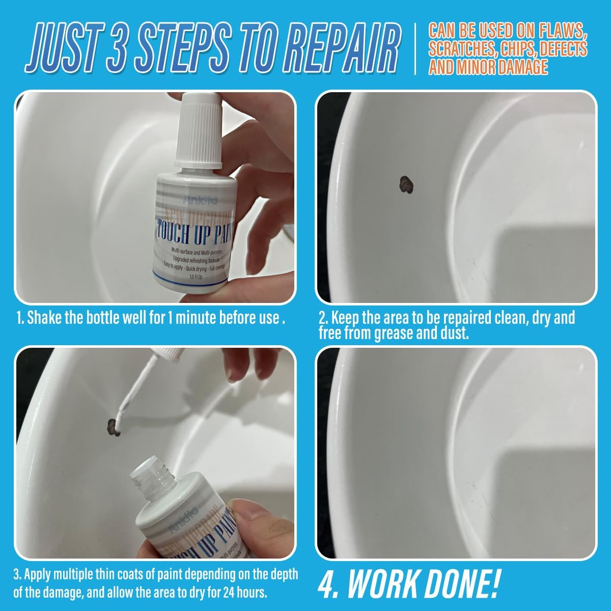 Ankita high-gloss finish application example shows even results