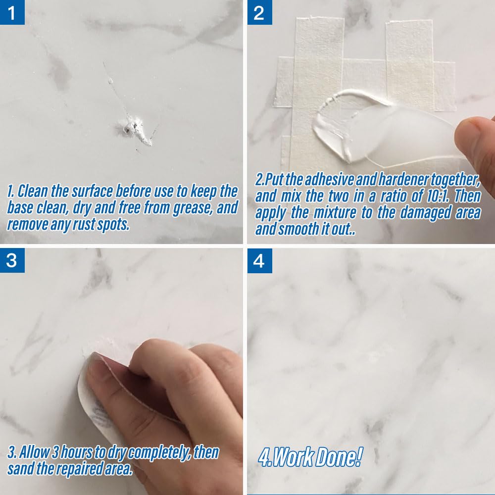 Easy-to-use tools and quick-drying formula save time.
