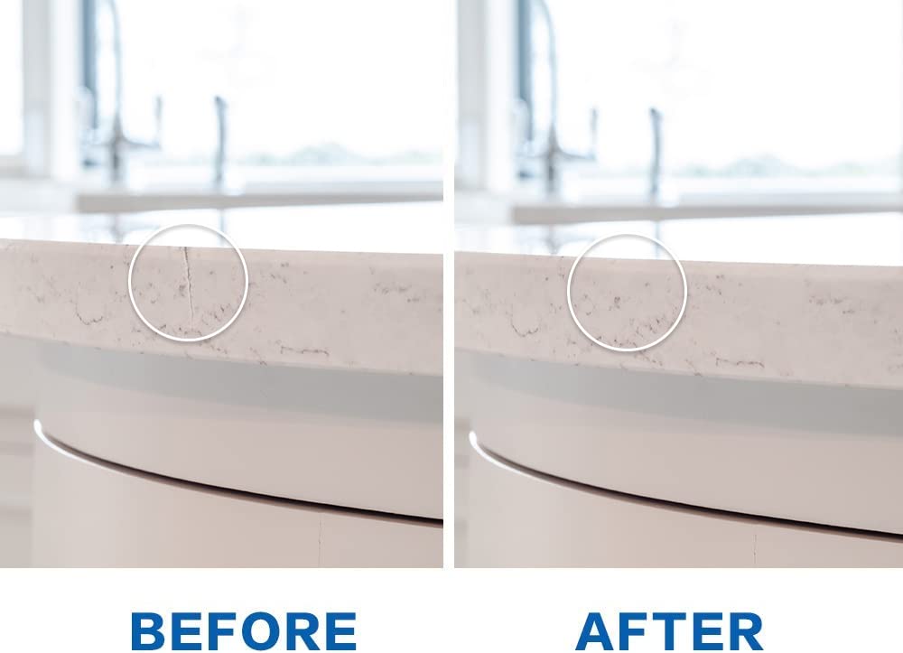Ankita quartz repair kit smooths surface scratches to restore luster.