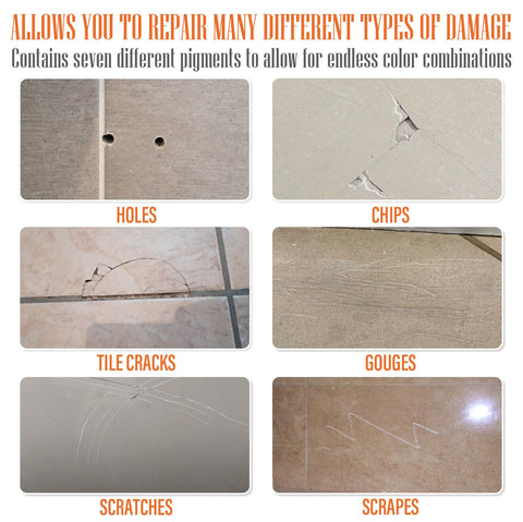 Ankita Tile Repair Kit eight pigments enable perfect color blending