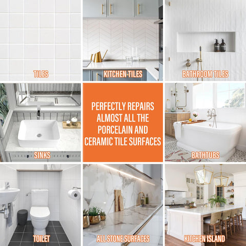 Ankita Tile Repair Kit strong adhesion creates a protective surface