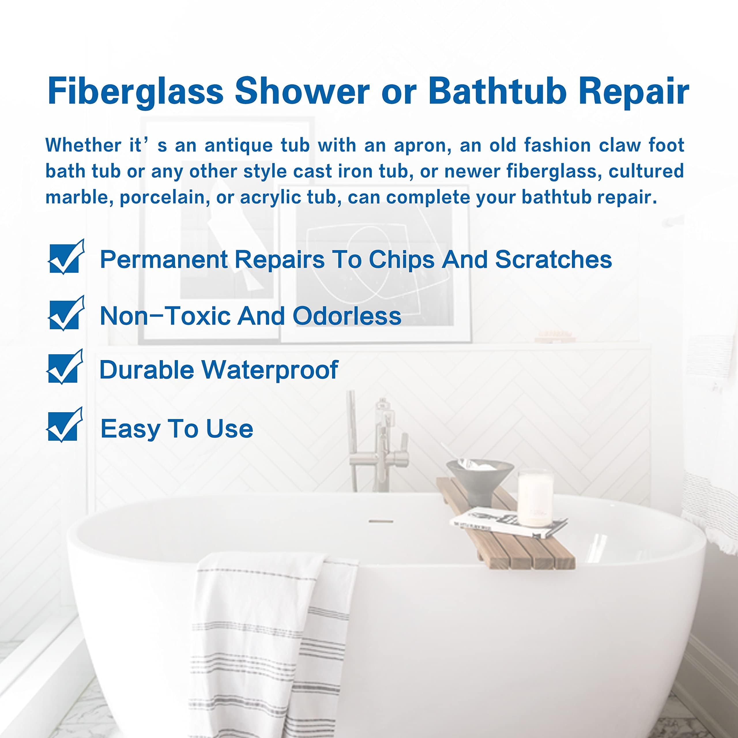 Tub repair results in bathroom light with Ankita finish