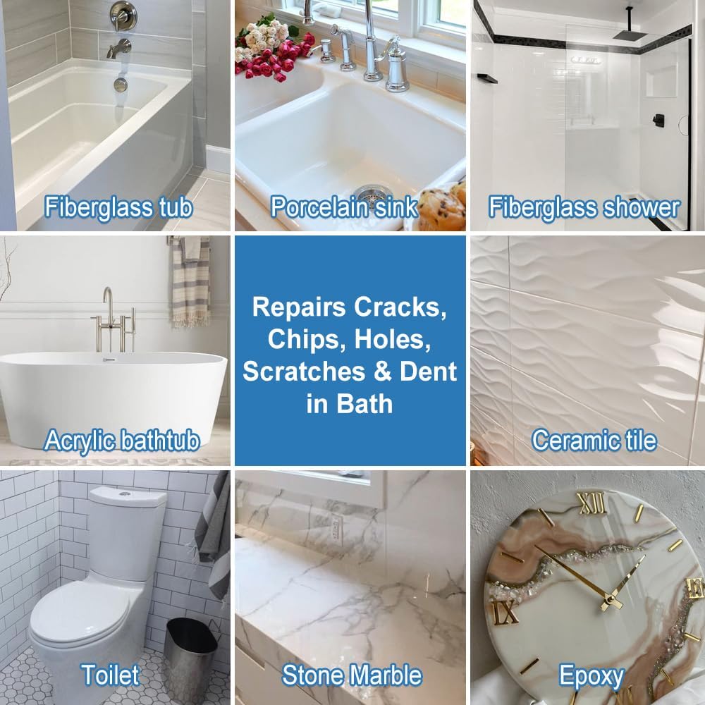 Waterproof protective layer forming on tub surface with Ankita kit
