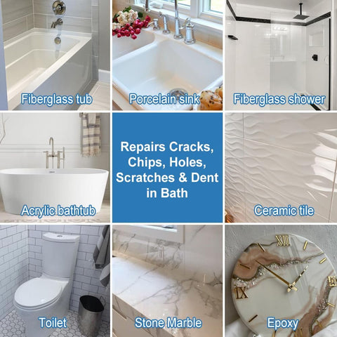 Waterproof protective layer forming on tub surface with Ankita kit