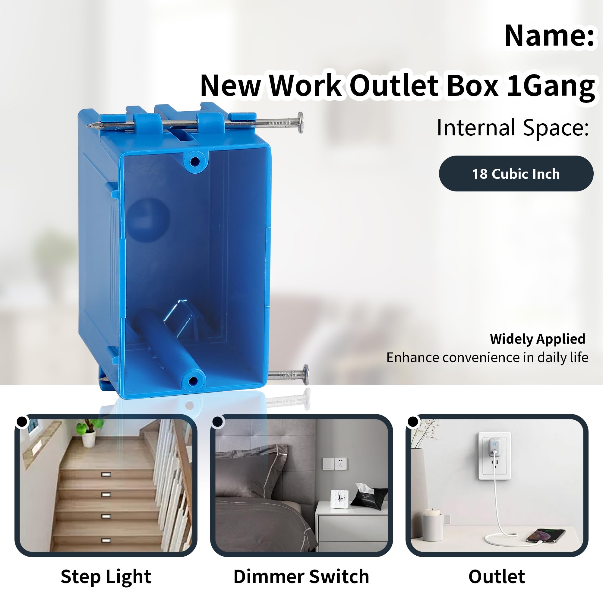 ANKYLHUA 1-gang box suitable for residential and commercial projects
